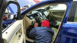 2013 ford commercial fleet car collision and paint repair from www.thecrashdoctor.com photo